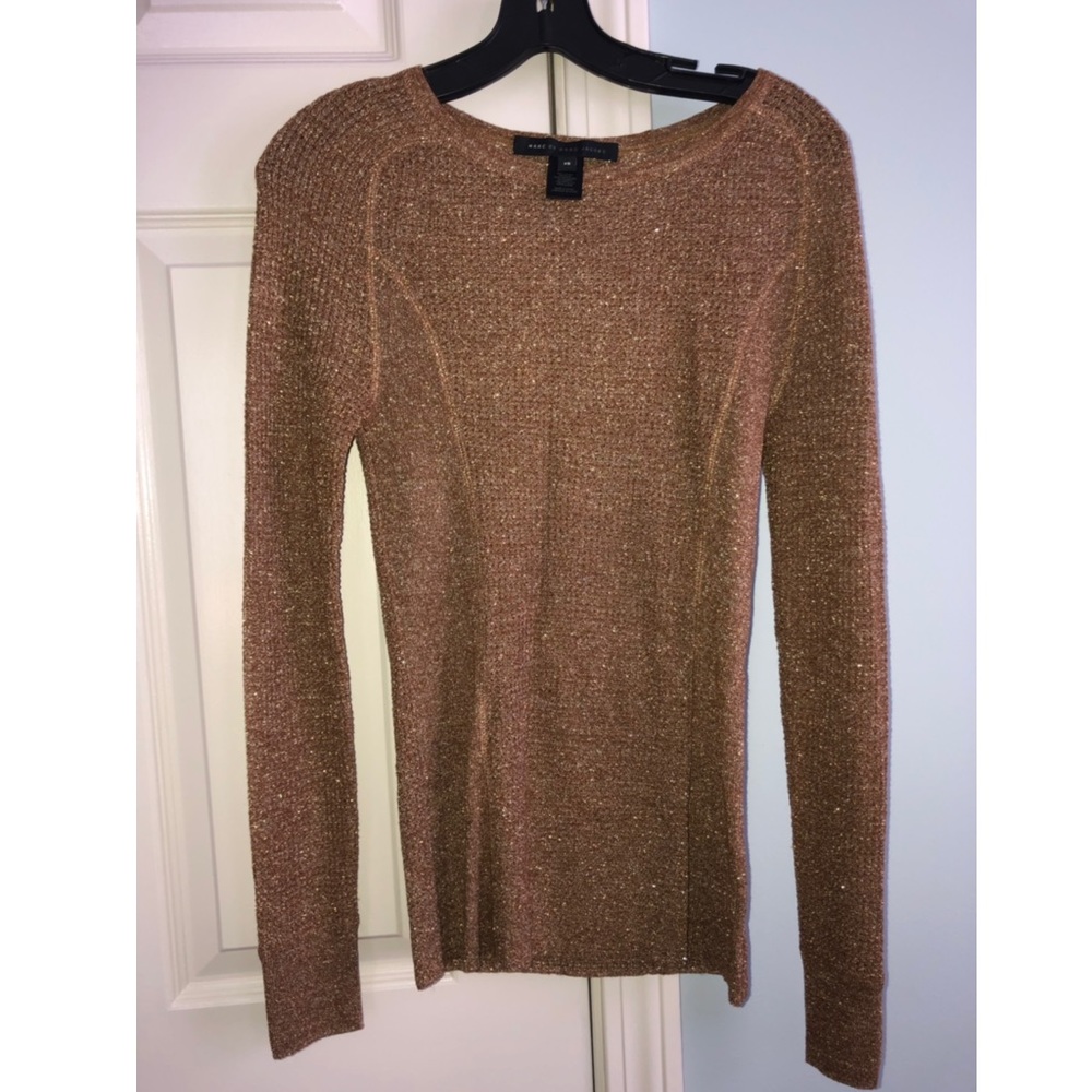 Marc By Marc Jacobs Metallic Knit Top